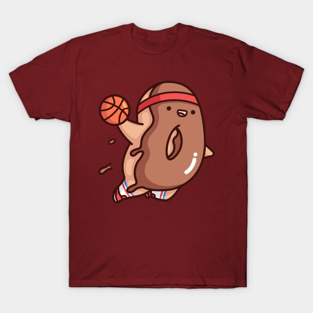 Brown Dunkin Donut T-Shirt by Proud Potato